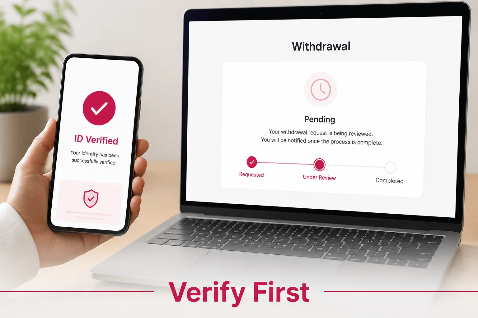 Verification Requirements Before Withdrawal